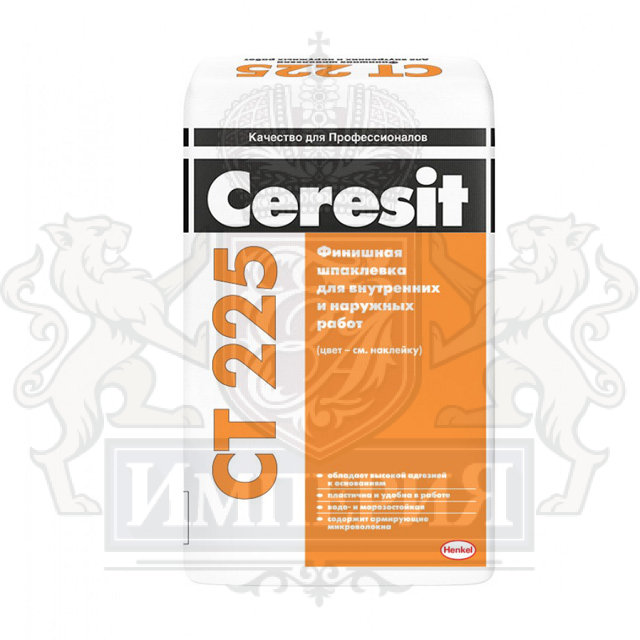 Шпатлевка финишная цементная Ceresit CT 225