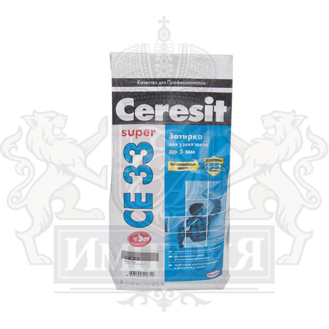 Затирка цементная для узких швов Ceresit СЕ33 Comfort